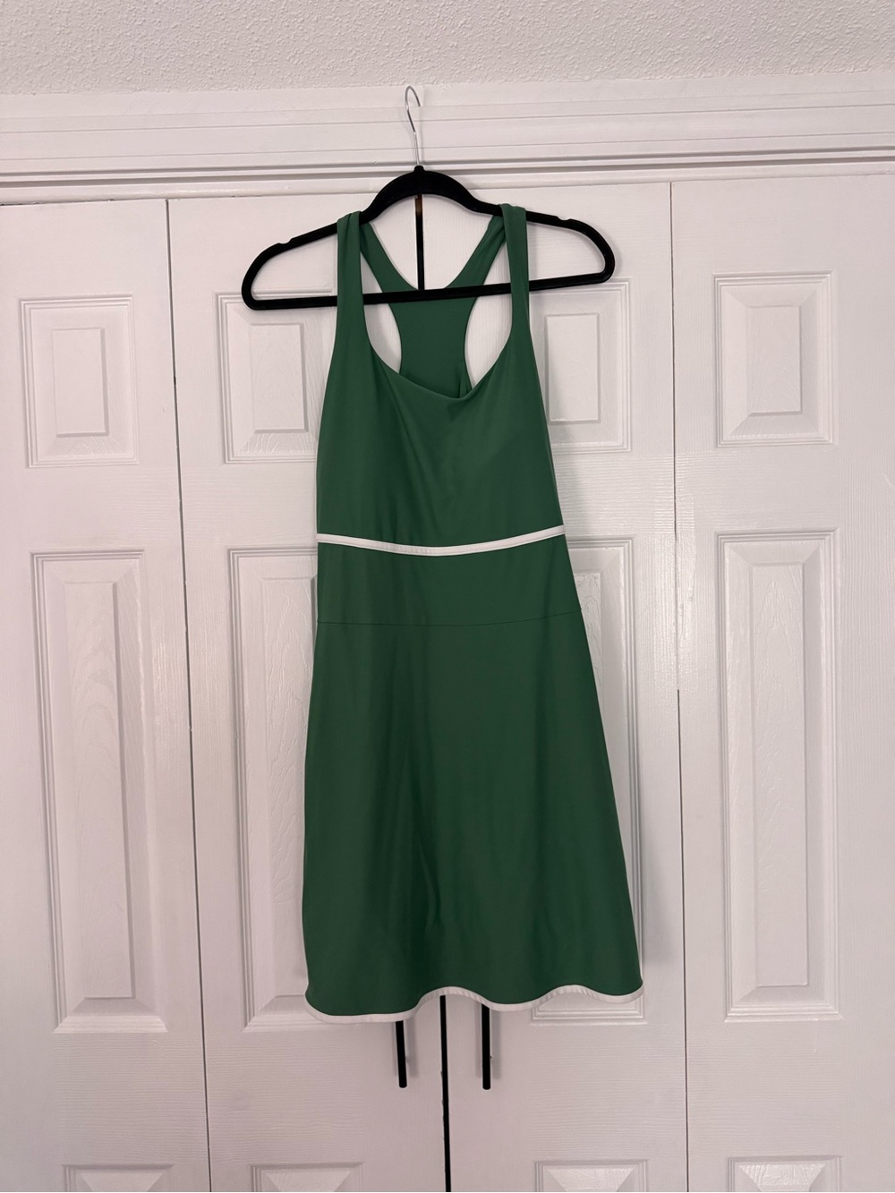 PowerSoft Athletic Dress Green Activewear w/ Built-In Shorts - Picture 3 of 5